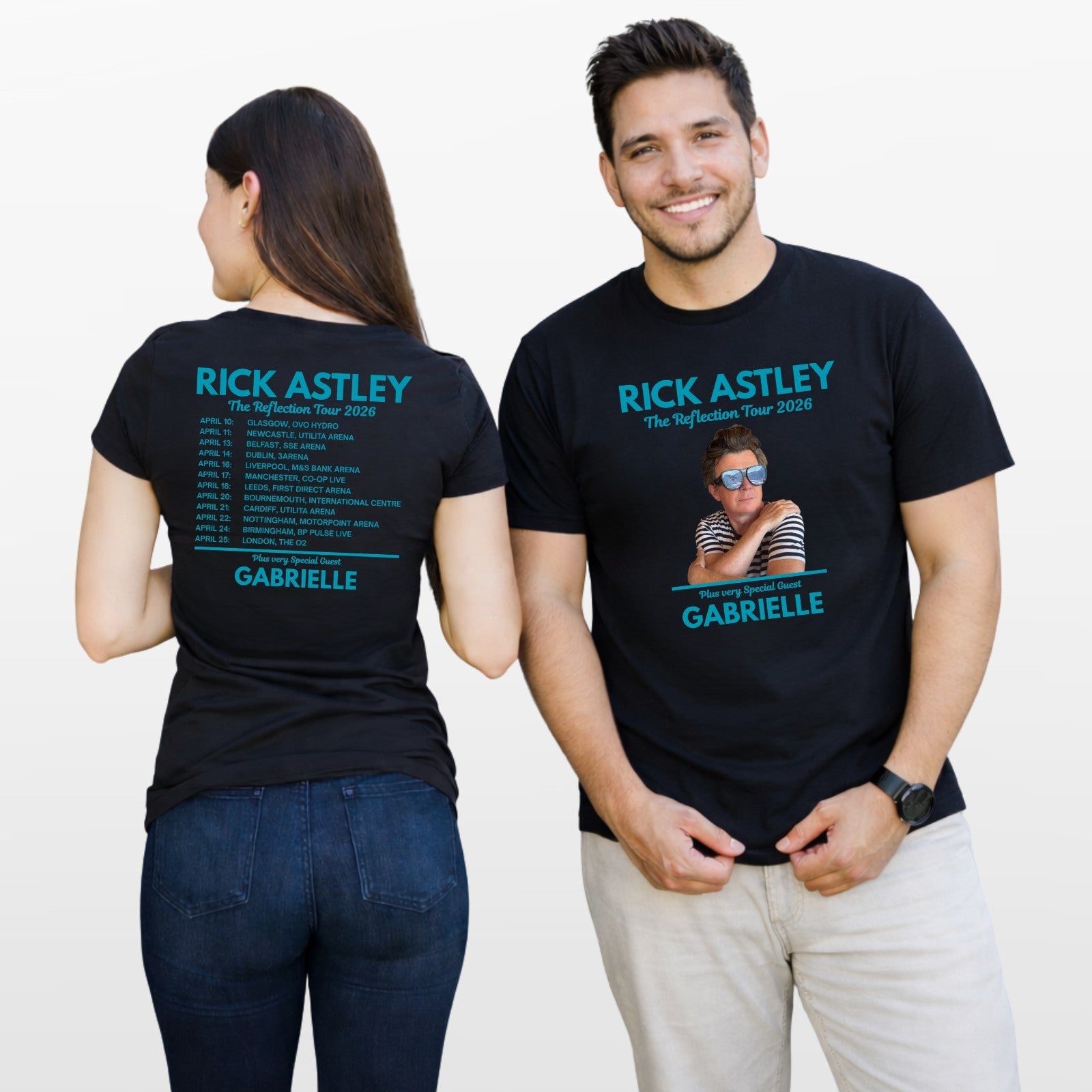 Rick Astley Reflection Tour 2026 T-Shirt – Music Fan Unisex Concert Tee Top