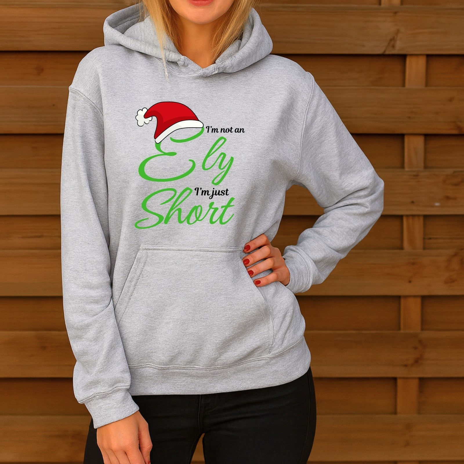 I am not an elf i am just short Funny christmas Hoodie Unisex Xmas Hoodie