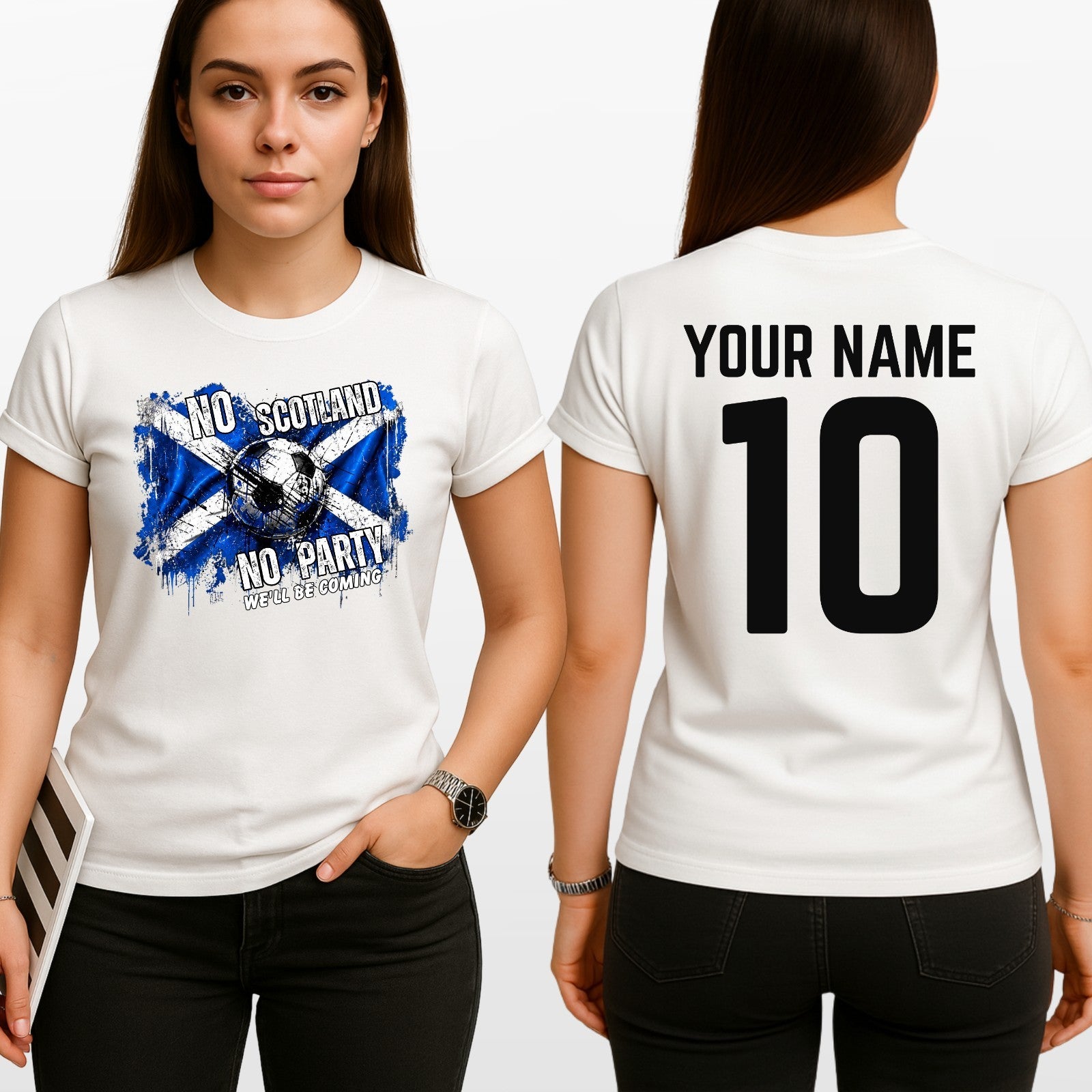 No Scotland No Party Football 2026 Adult T Shirt Soccer Fan Tee Top