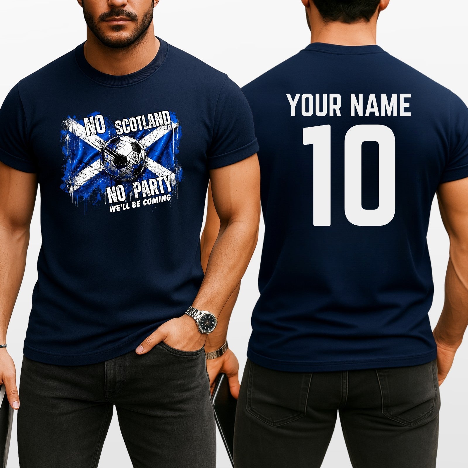 No Scotland No Party Football 2026 Adult T Shirt Soccer Fan Tee Top