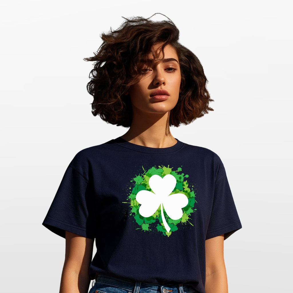 Shamrock T Shirt St Patricks Day Clover Graphic Tee Irish Unisex Top