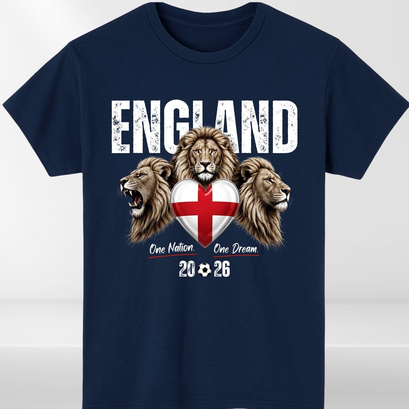 England Football 2026 Fan T Shirt England Flag Soccer Unisex Gift Tee