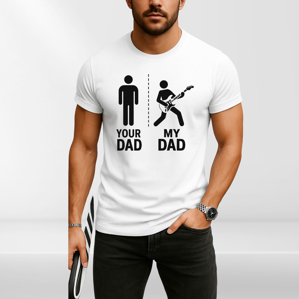 Your Dad My Dad Rock Dad Guitar Metal T Shirt