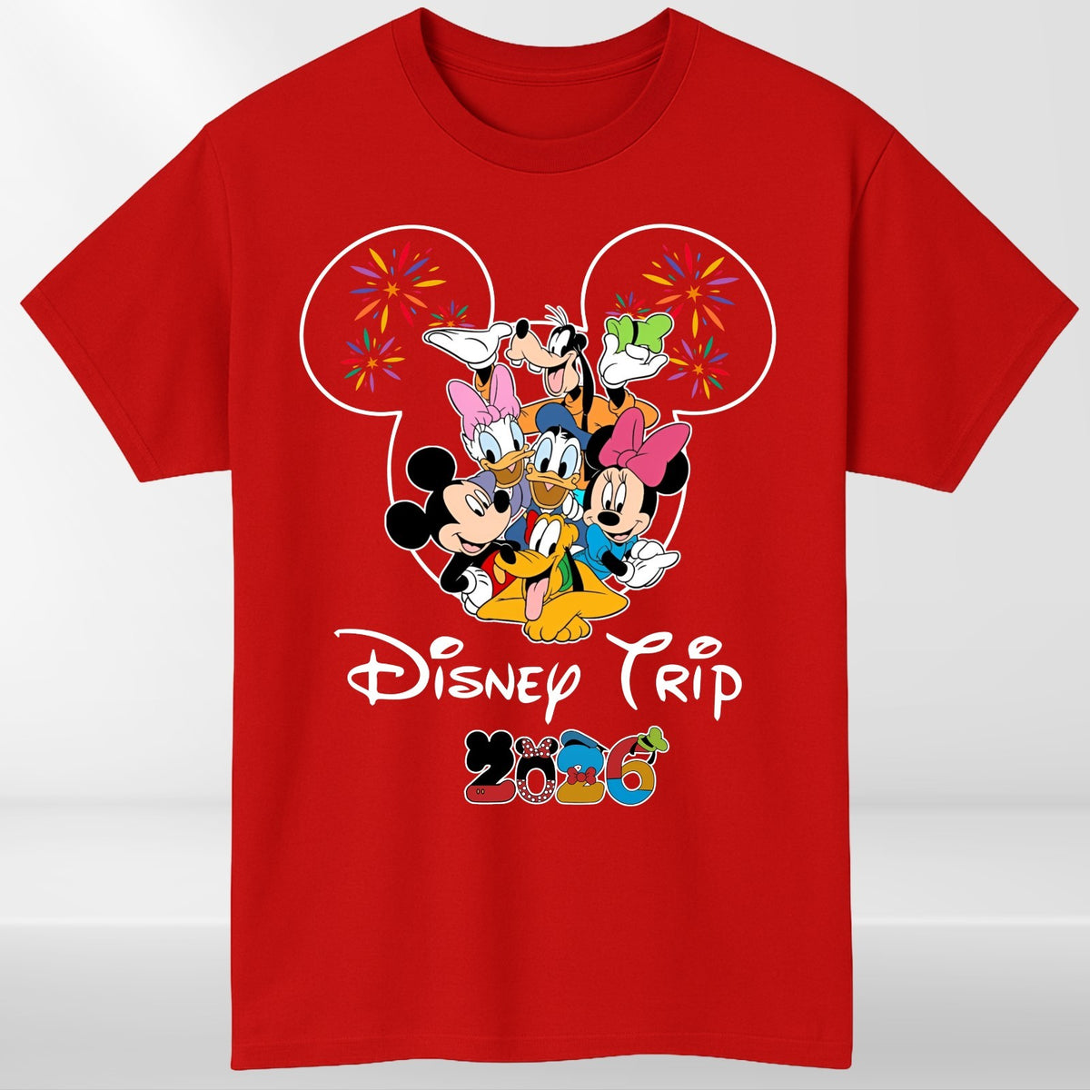 Family Vacation Trip 2026 Matching T-Shirt Theme Park Holiday Graphic Tee Adults