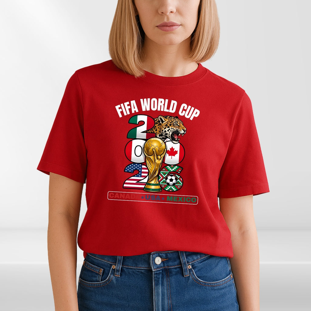 Canada USA Mexico World Cup 2026 T-Shirt - Patriotic Soccer Host Nations Tee