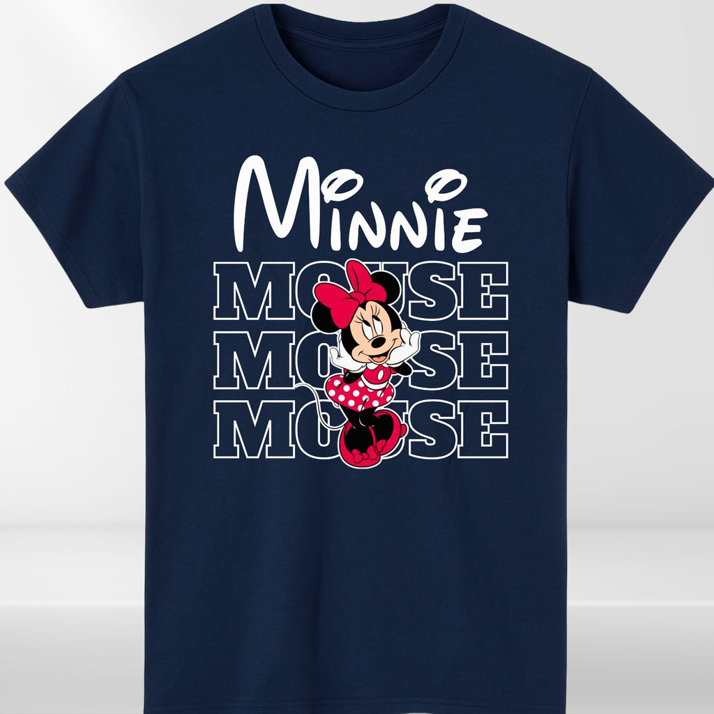 Mickey Minnie Couple Matching T-shirt Mouse Disney Trip Family Unisex Kids Tee