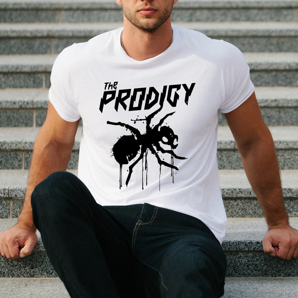 The Prodigy Spider Design On Round Neck Short Sleeve Unisex T-Shirt