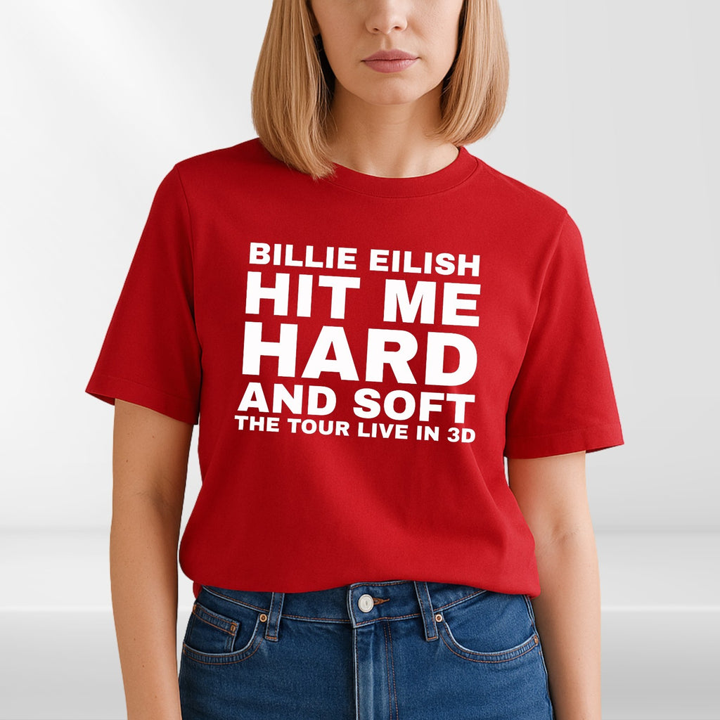 Billie Jersey HIT ME HARD AND SOFT Album Concert Tour T-Shirt Merch Unisex Tee