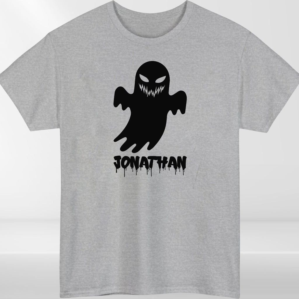 Personalised Halloween Ghost Couple T-Shirt Custom Name Spooky Scary Festive Top