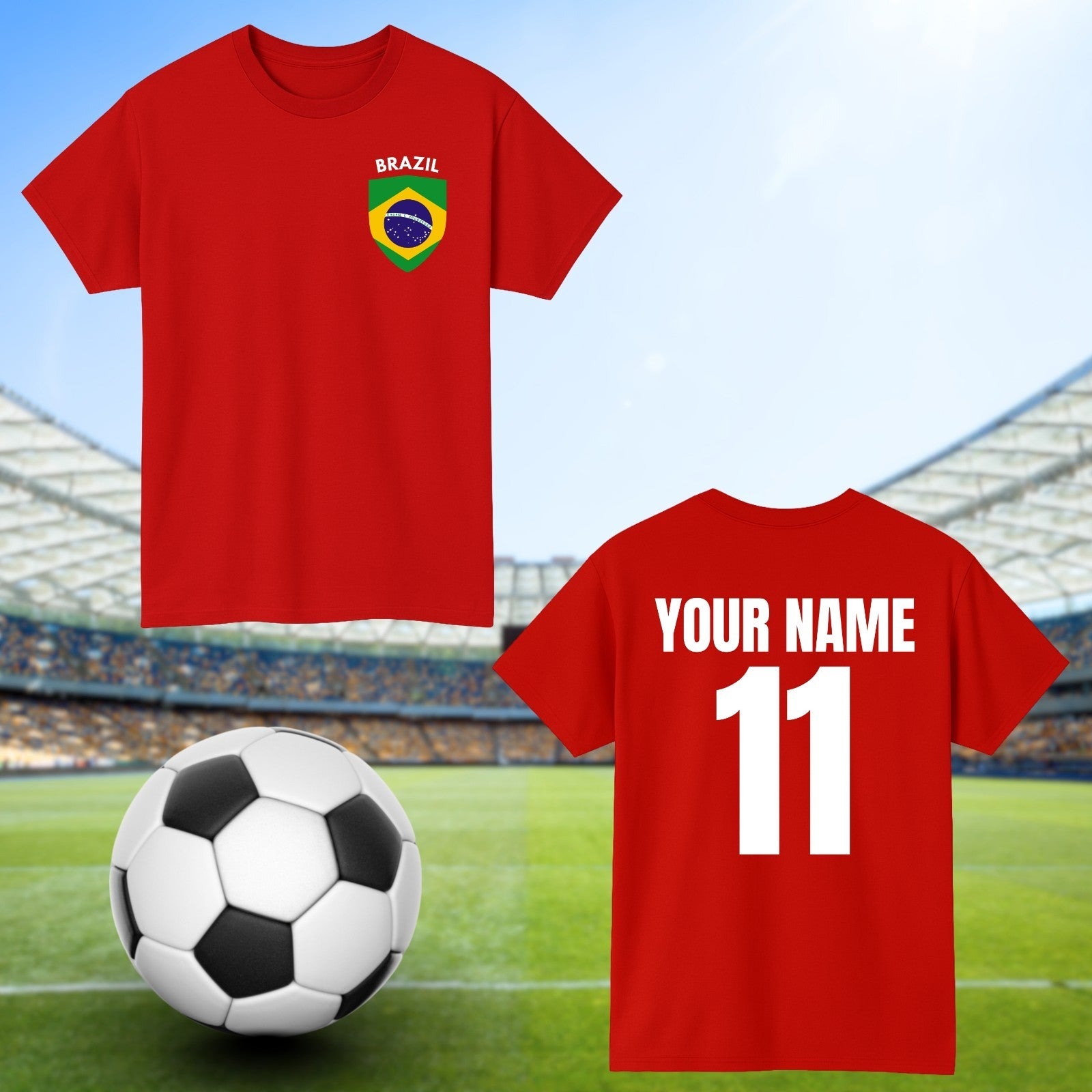 Personalised South Korea Football T-Shirt Custom Name And Number Sports Lover To