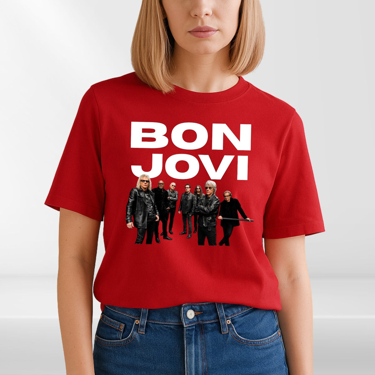 Bon Jovi Inspired T-Shirt Band Merch Heart Unisex Tee Tour Rock Top
