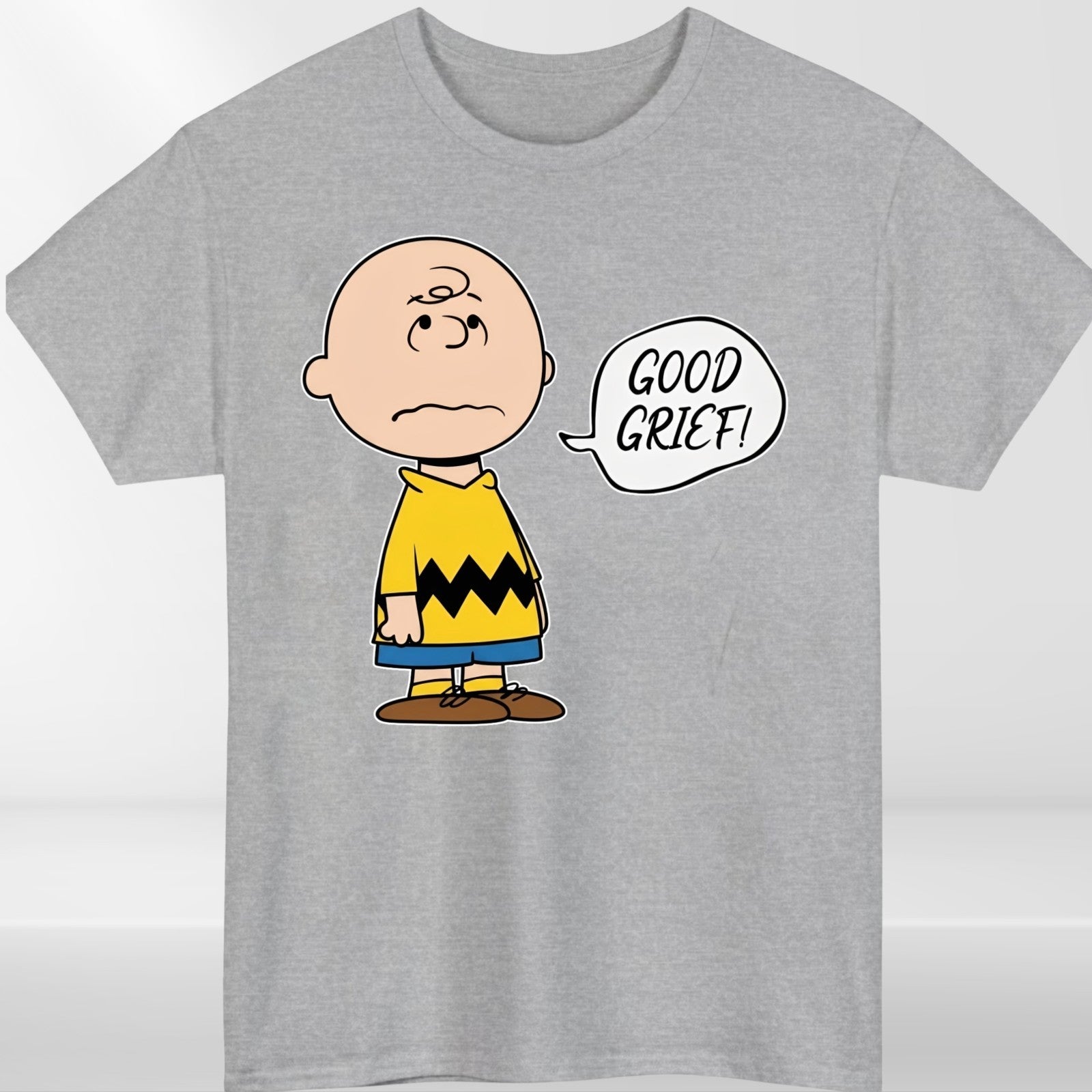 Good Grief Cartoon Unisex T-Shirt-Funny Peanuts Comic Strip Sarcastic Retro Tee