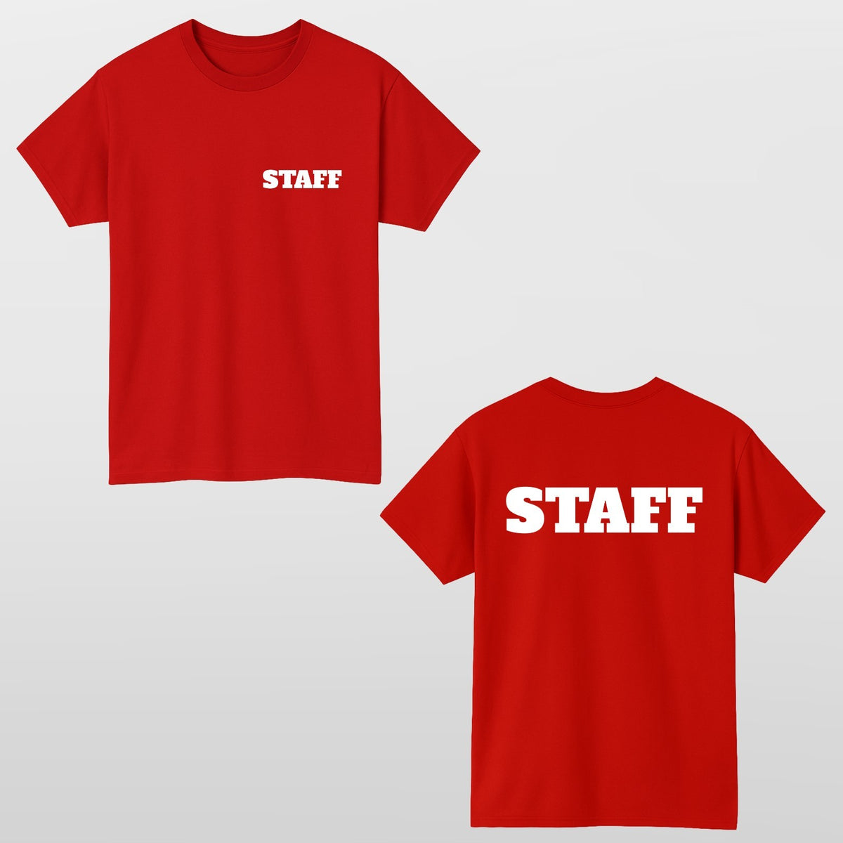 Personalized T-Shirt Event Staff T Shirt Custom Print Unisex Tee