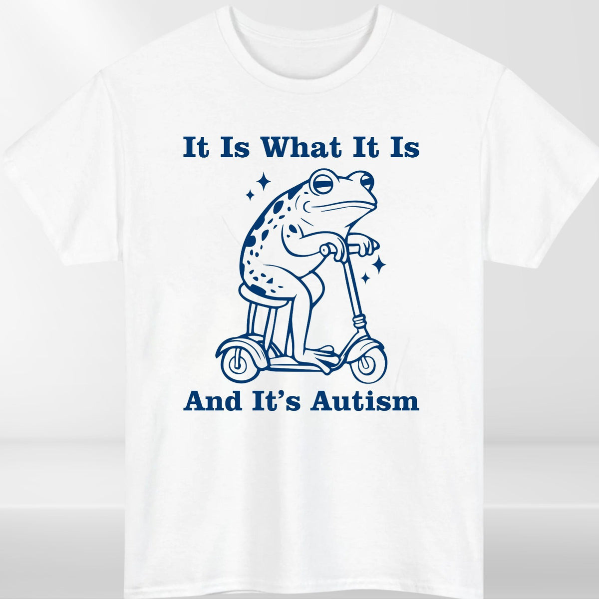 It Is What It Is Autism Awareness Frog Retro Funny Graphic T Shirt Tee UK