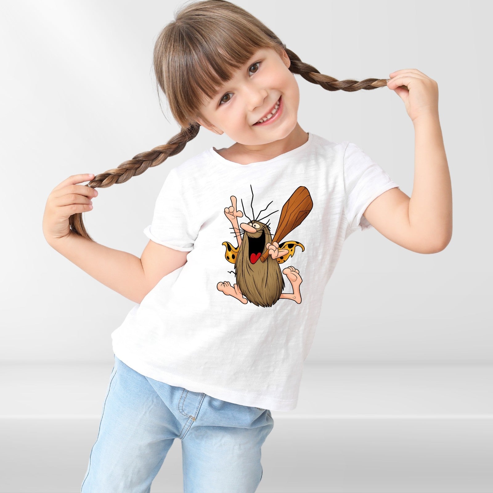 Vintage Captain Caveman Cartoon T-Shirt Retro Hanna Barbera Graphic Gift Tee Top
