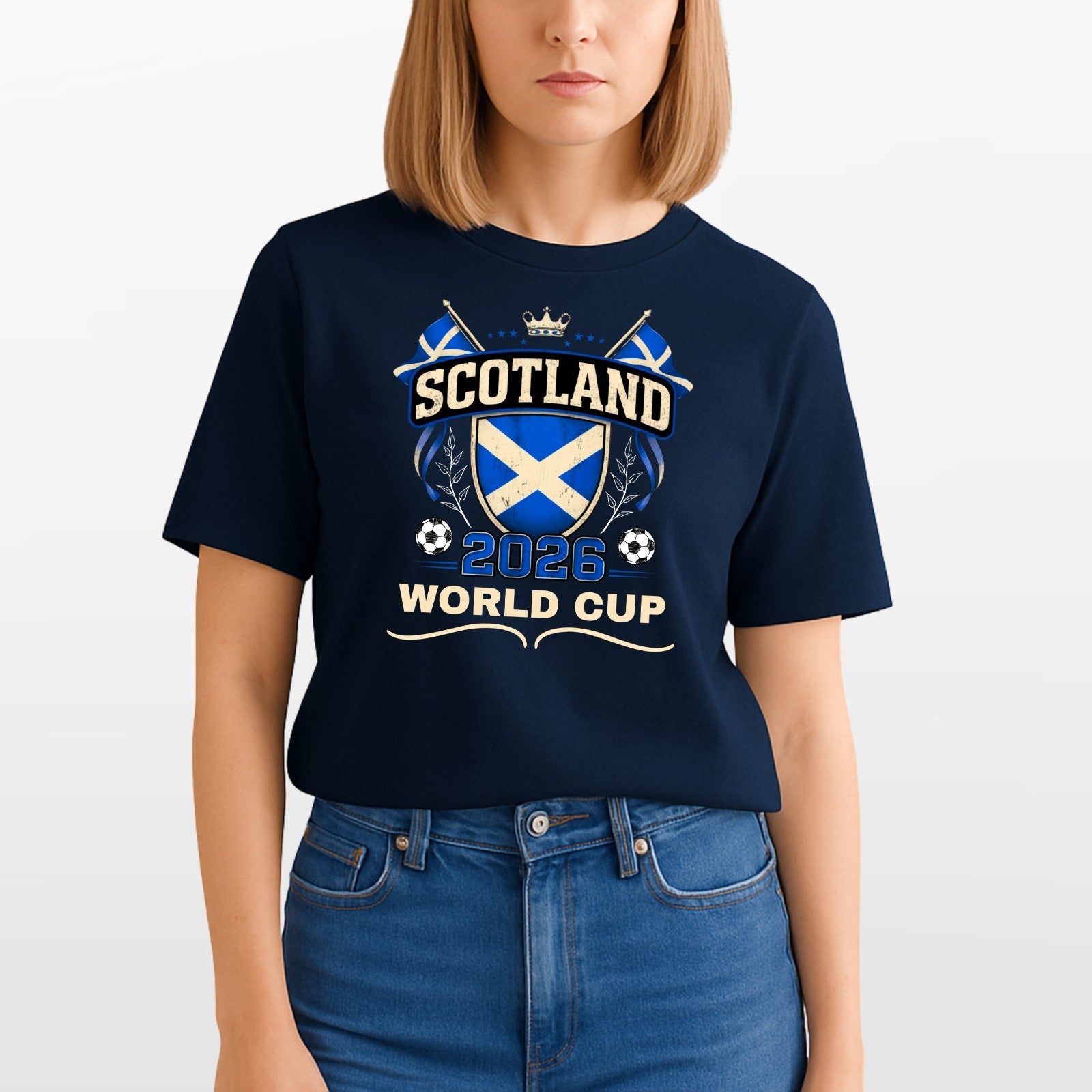 Scotland Football 2026 Fan Unisex Kids T Shirt Scottish Soccer Gift Tee