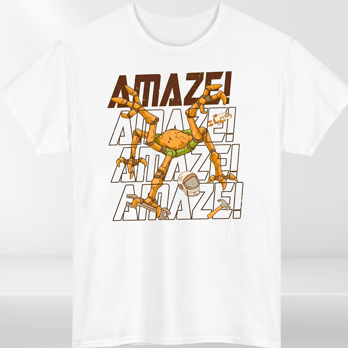 Amaze Crab Robot Unisex T-Shirt - Hail Mary Sci Fi Y2K Books lover Gift Tee Top