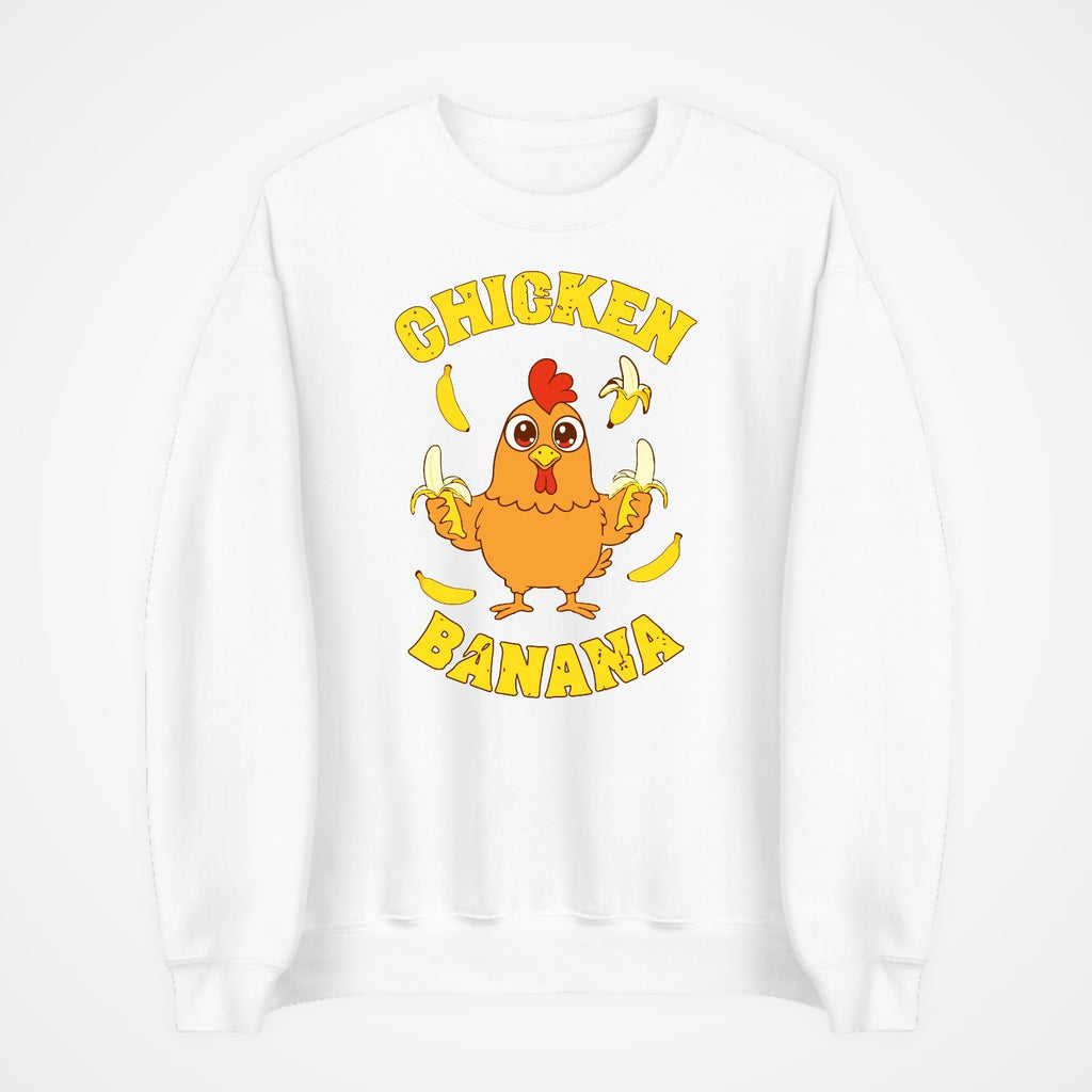 Chicken Banana Jumper | Funny Chicken Meme Sweatshirt | Cute Gift | Kids to 4XL