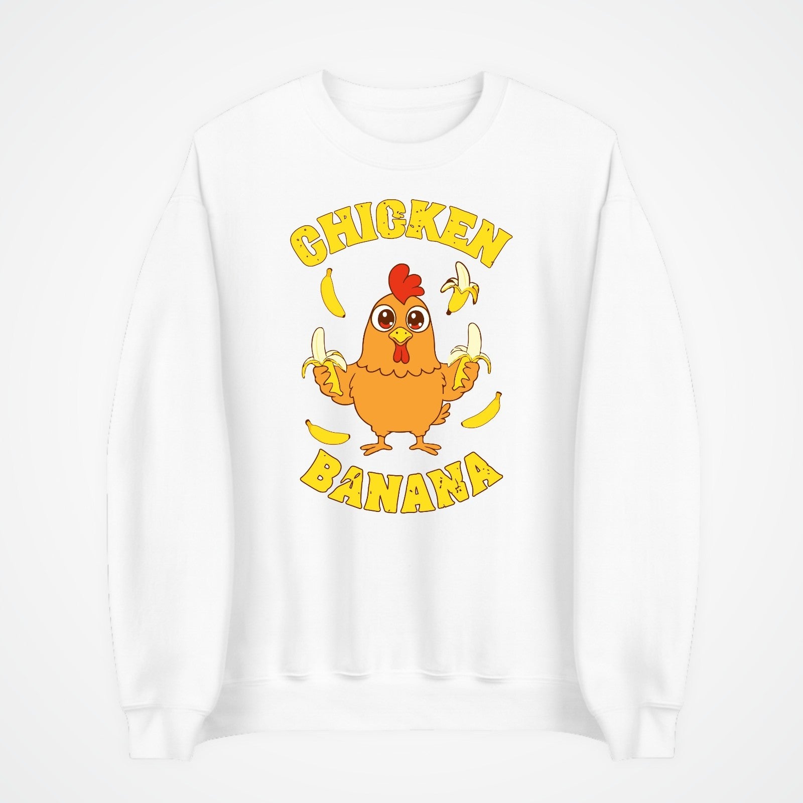 Chicken Banana Jumper | Funny Chicken Meme Sweatshirt | Cute Gift | Kids to 4XL