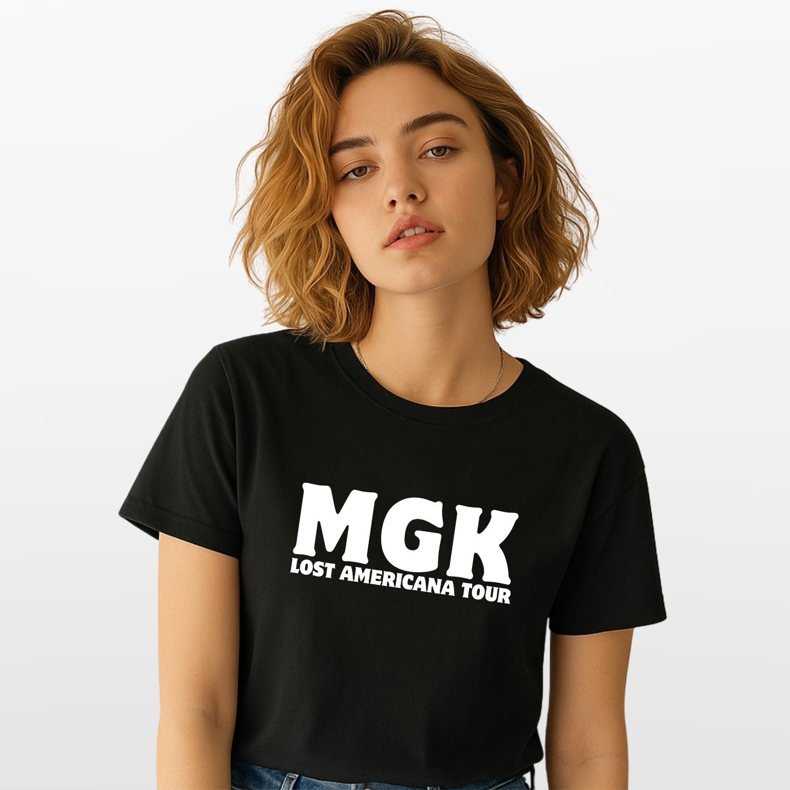 MGK Lost Americana Tour T Shirt Music Fan Graphic Tee Unisex Concert Style Top