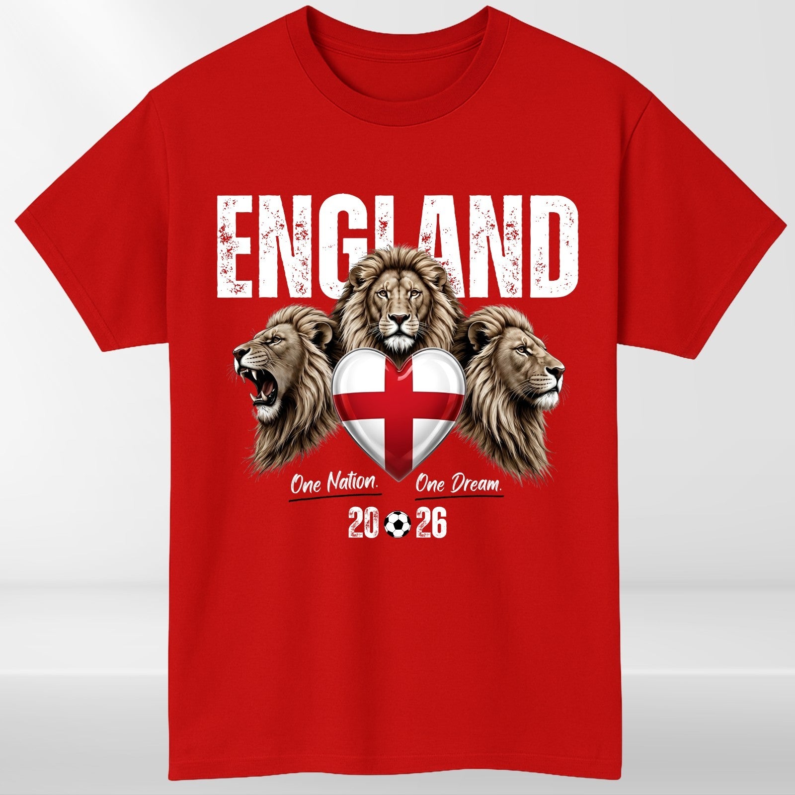 England Football 2026 Fan T Shirt England Flag Soccer Unisex Gift Tee
