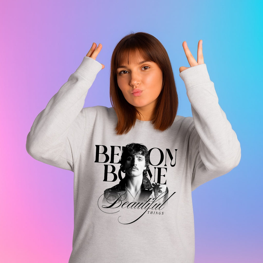 Benson Boone Beautiful Things Graphic Fans Unisex  Jumper , 3year  -5XL