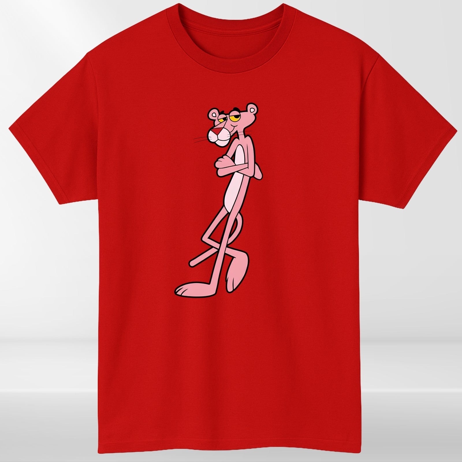 Pink Panther Retro Cartoon T-Shirt Vintage Funny Graphic Unisex Tee Classic Gift