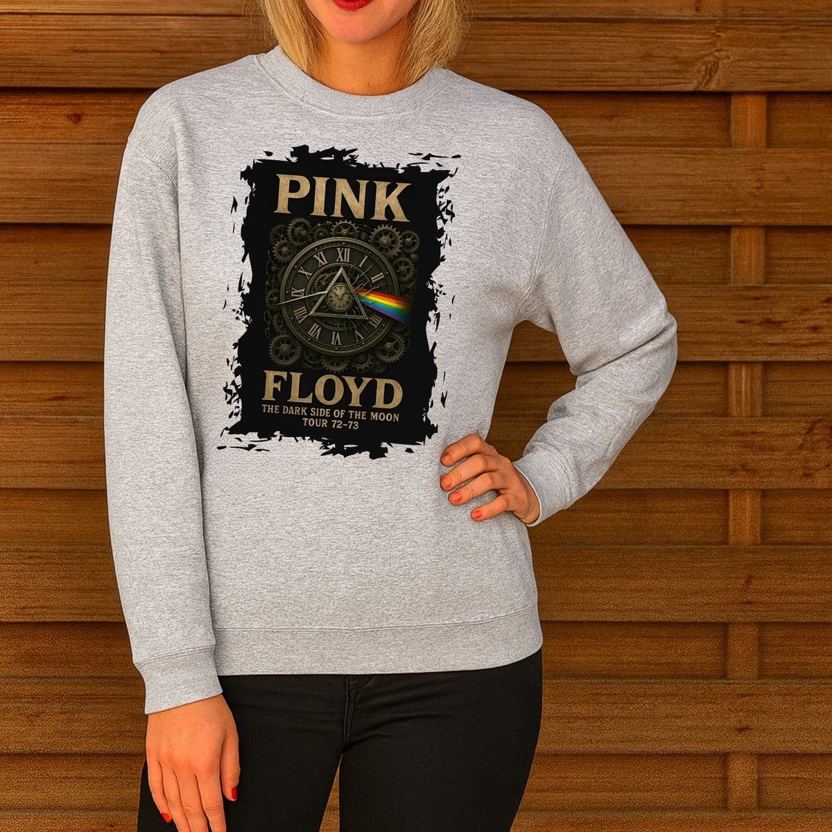 Pink Floyd Dark Side Of The Moon Jumper | Vintage Rock Sweatshirt | Unisex 4XL
