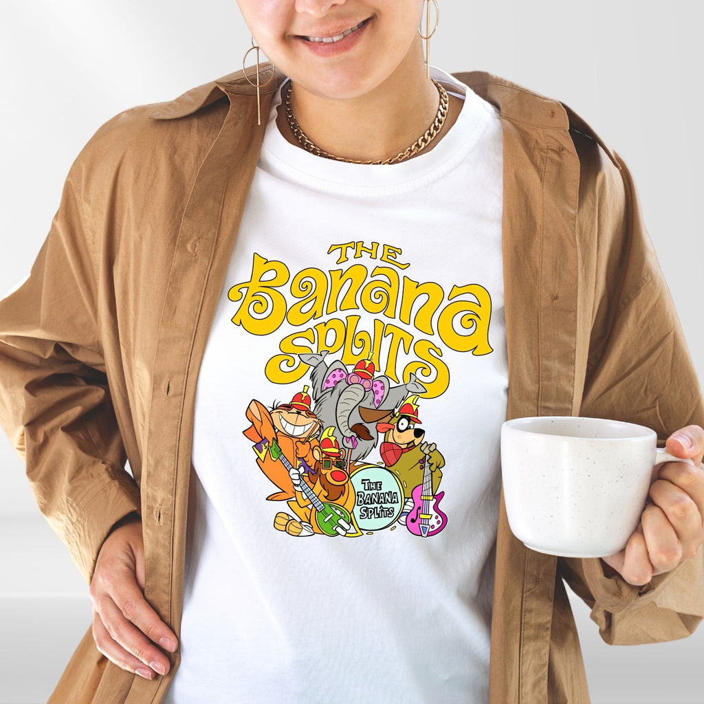 The Banana Splits Funny Cartoon Meme Animals Lover Gifts Vintage Unisex T-Shirt