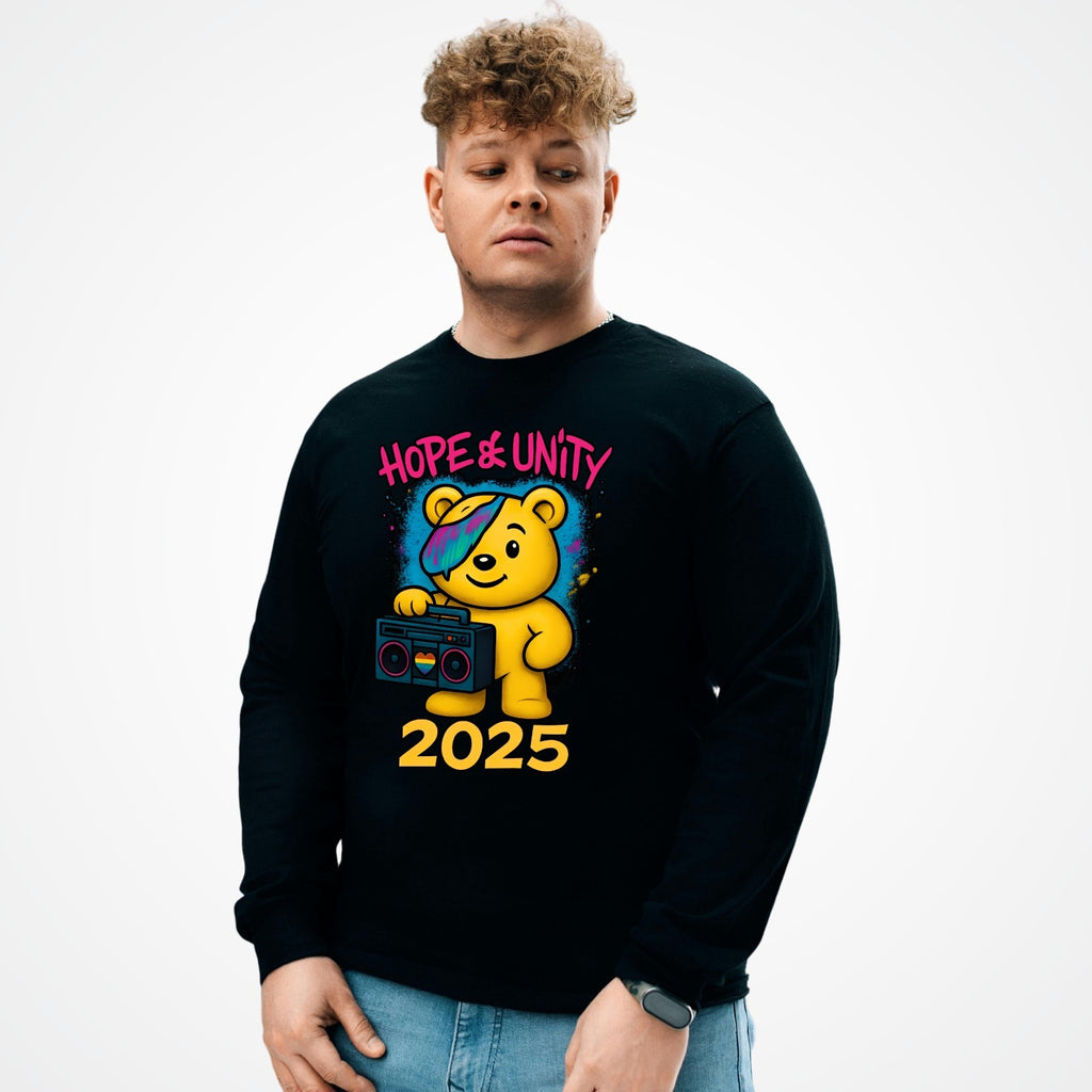 Hope & Unity 2025 Bear Jumper | Positive Sweatshirt | Unisex Gift 3Y–4XL