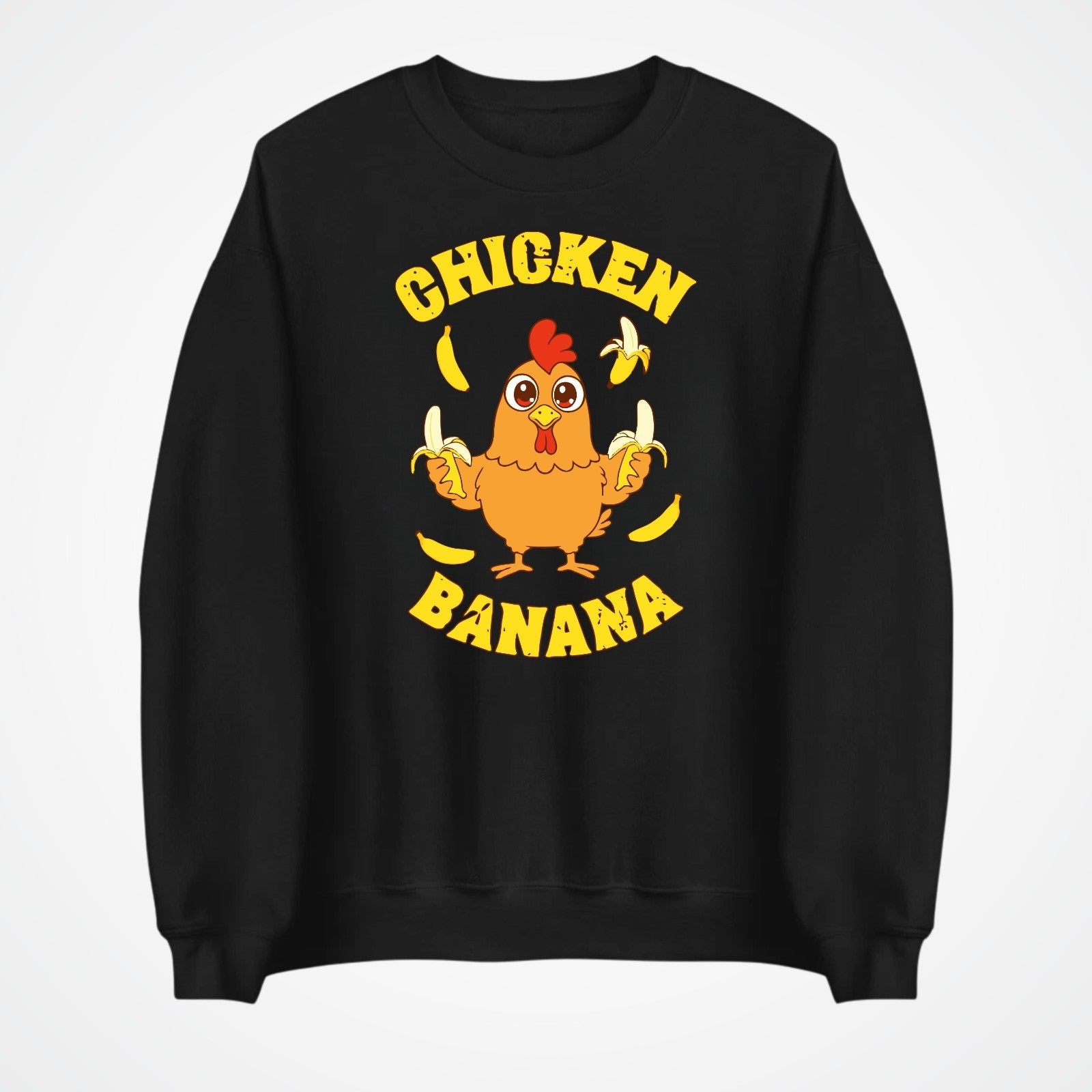 Chicken Banana Jumper | Funny Chicken Meme Sweatshirt | Cute Gift | Kids to 4XL