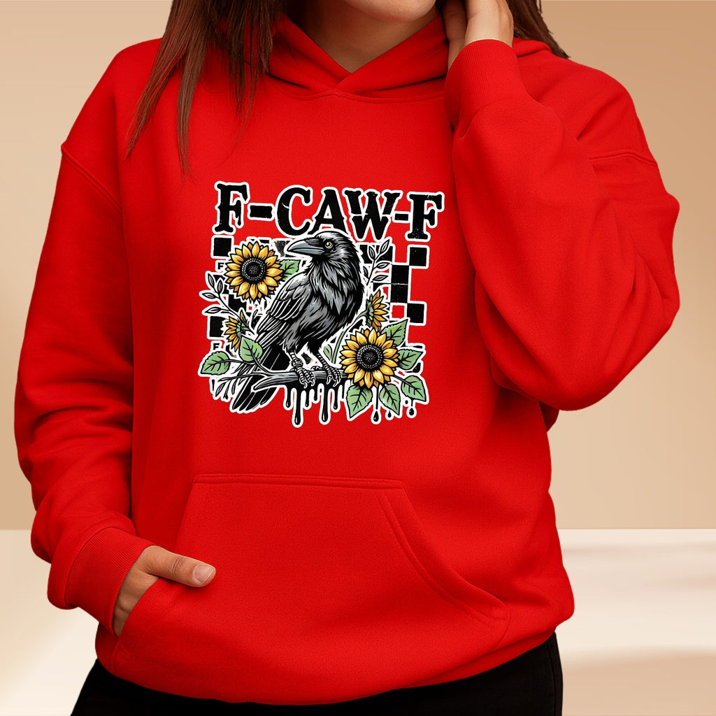 F-Caw-F Chicken Chickens Animals Womens Hoodie Funny Farm Animal Pullover