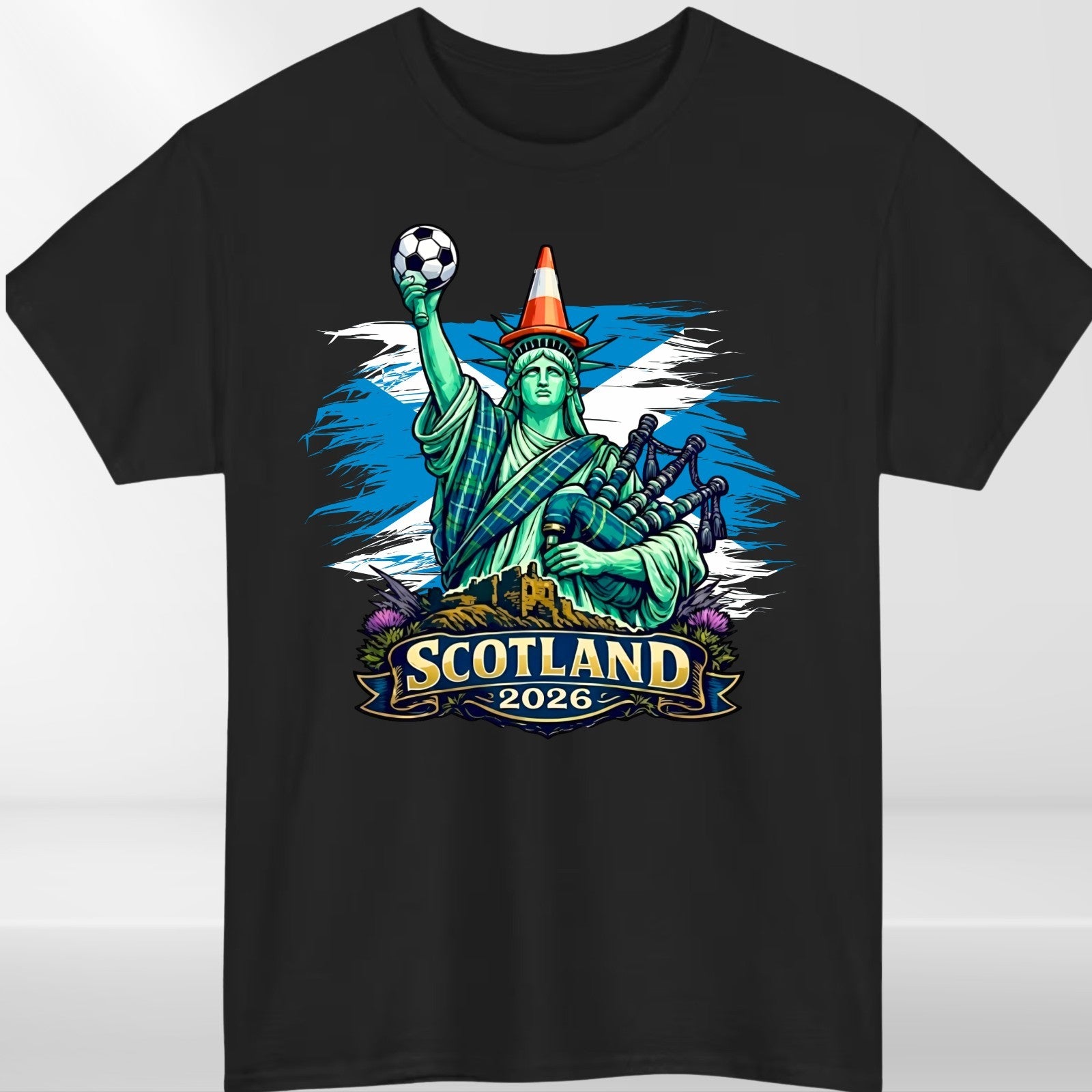 Scotland Football World cup Liberty Cone T shirt 2026 Unisex Kids Gift Tee