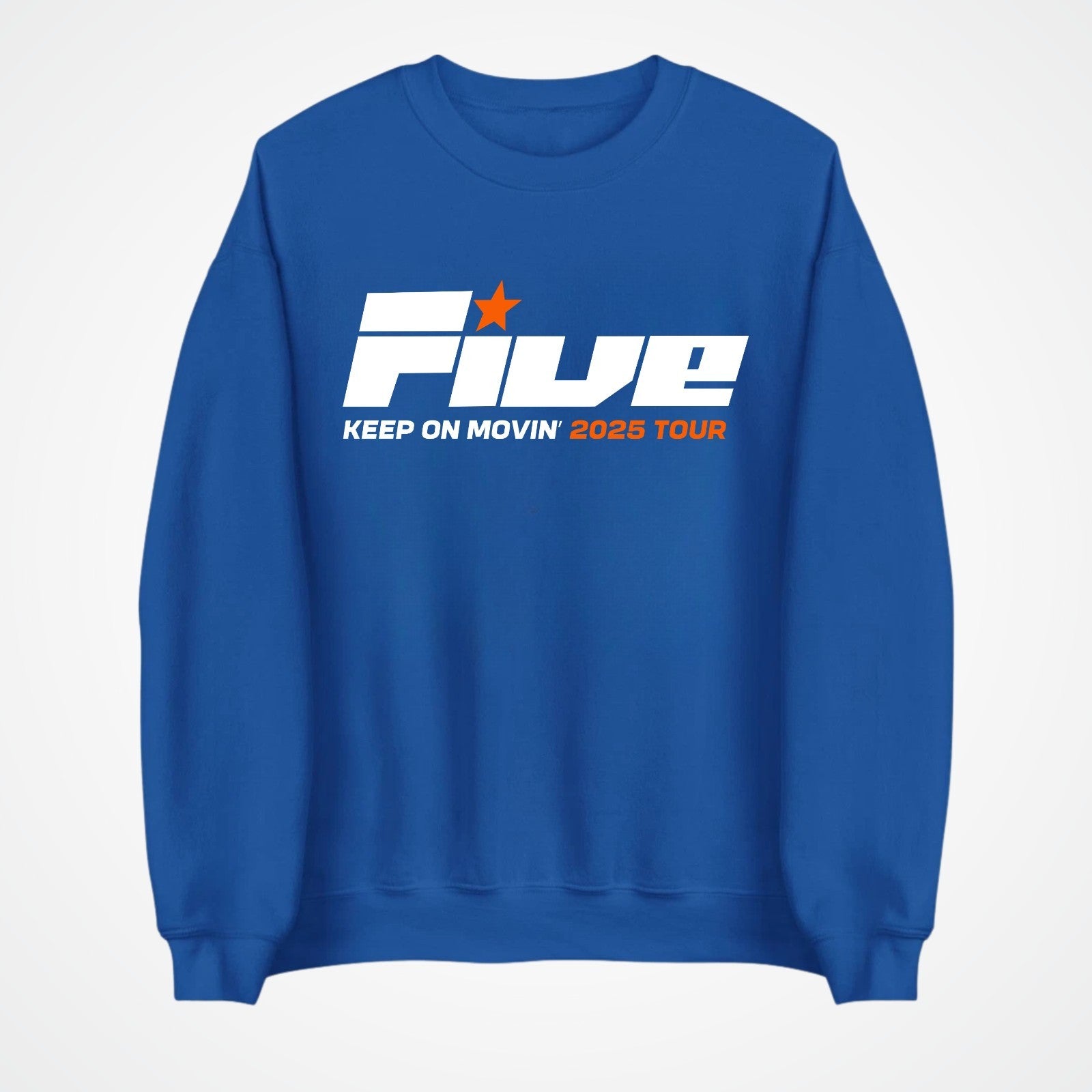 Five Keep On Movin Sweatshirt UK Tour Pop Star Concert Back Fans Gift Jumper
