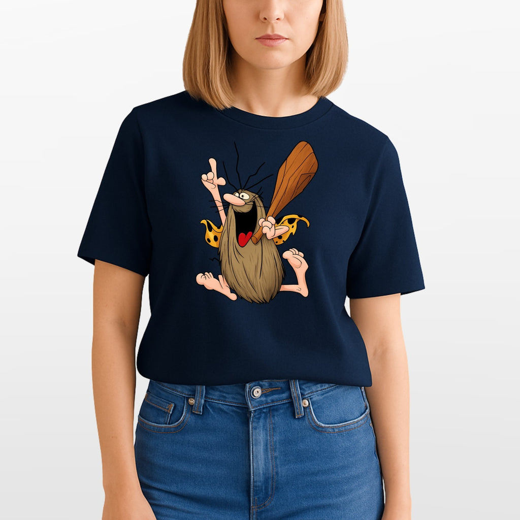 Vintage Captain Caveman Cartoon T-Shirt Retro Hanna Barbera Graphic Gift Tee Top