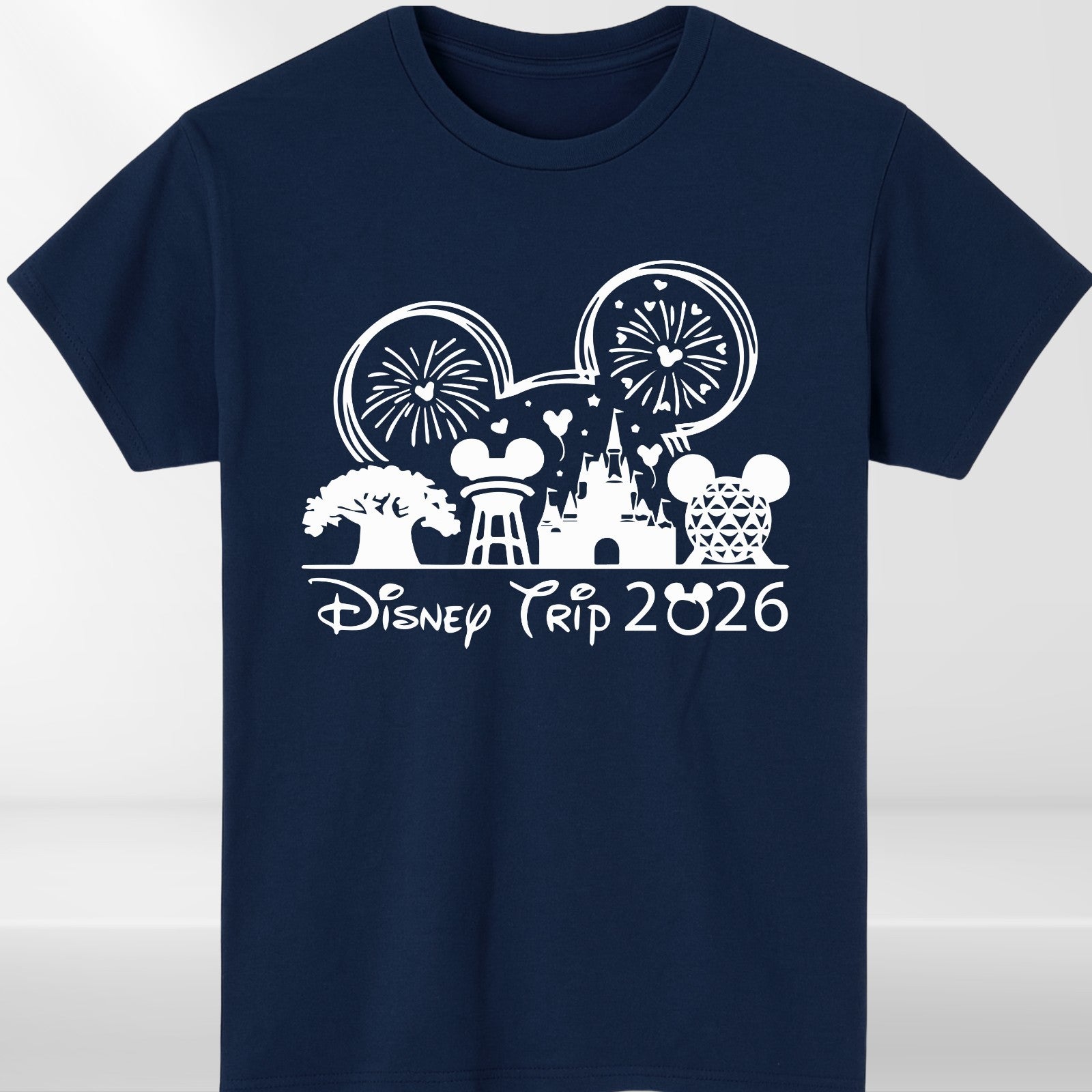 Disney 2026 Family Trip T Shirts Mickey Minnie Matching Disneyland Vacation Tee