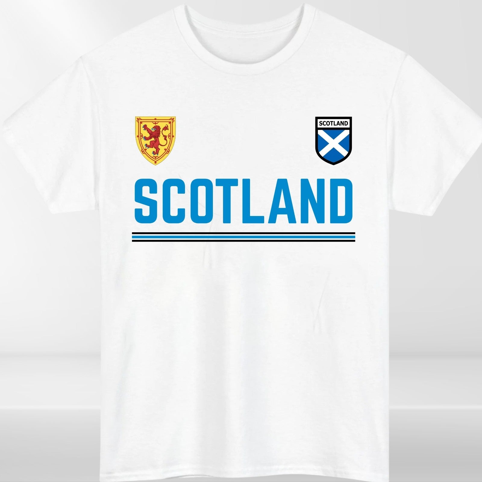 Scotland Lion Rampant T Shirt Saltire Retro Football Womens Fan Tee Top