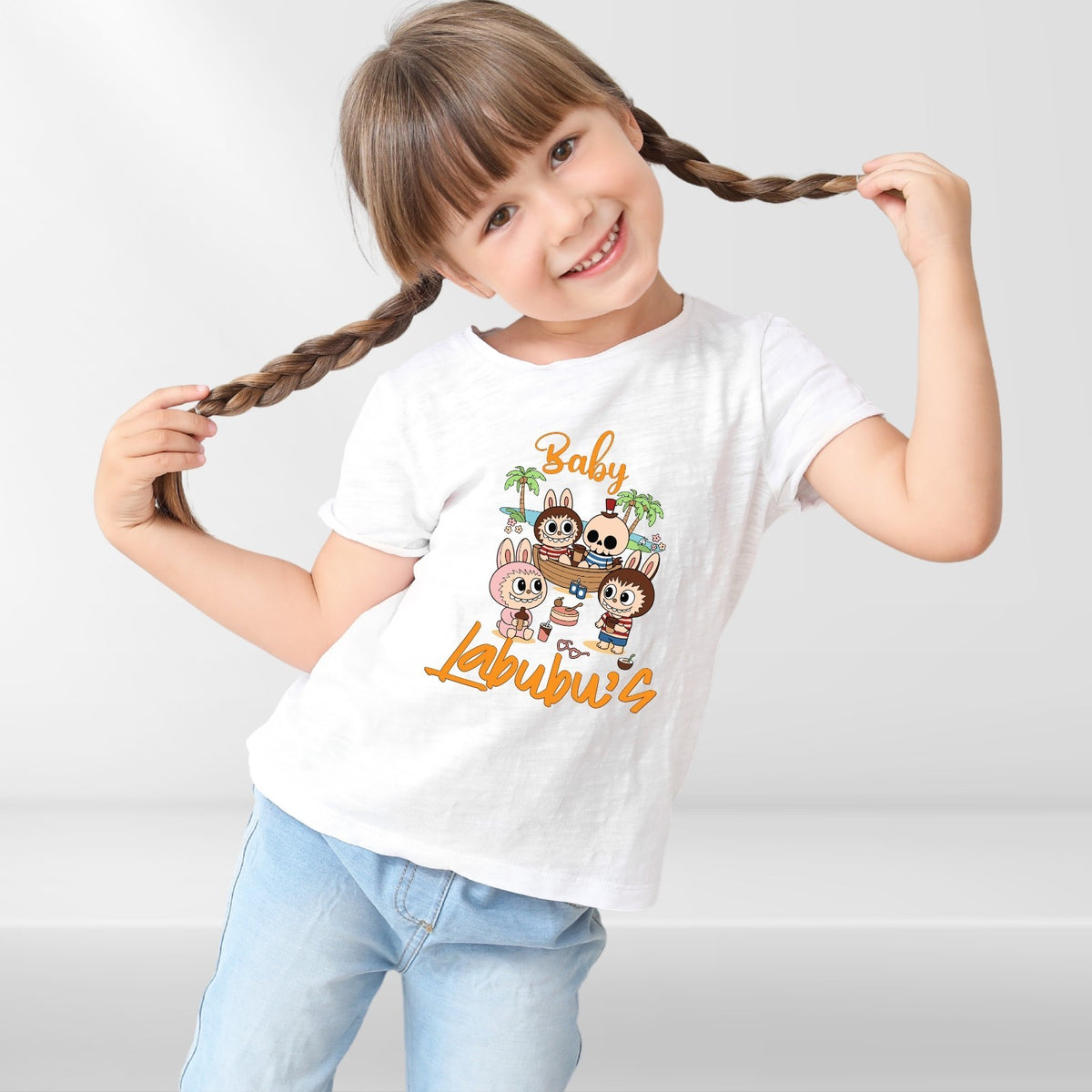 cute monster Cartoon Dolls Graphic T-Shirt product view 2