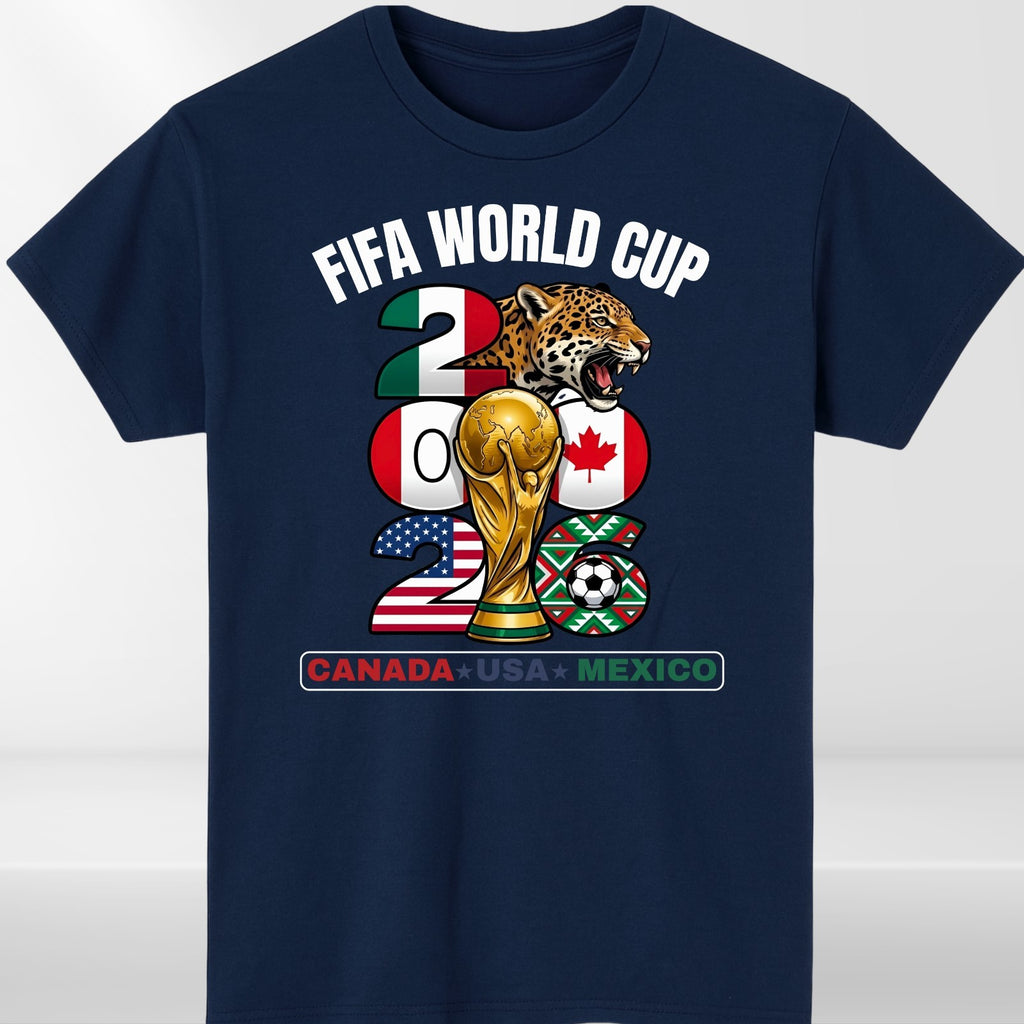 Canada USA Mexico World Cup 2026 T-Shirt - Patriotic Soccer Host Nations Tee