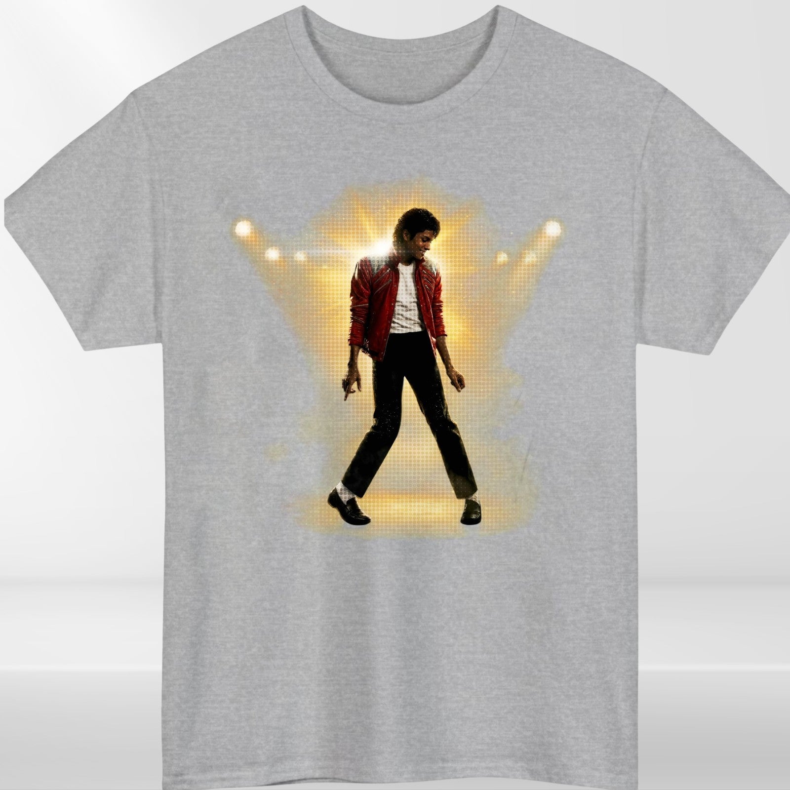 Michael Jackson 80s Thriller Crew Neck T-Shirt Mens Clothing Summer Tee