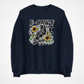 F-CAW-F Sarcastic Chicken Sweatshirt Printed Funny Gothic Gift Crew Neck Jumper