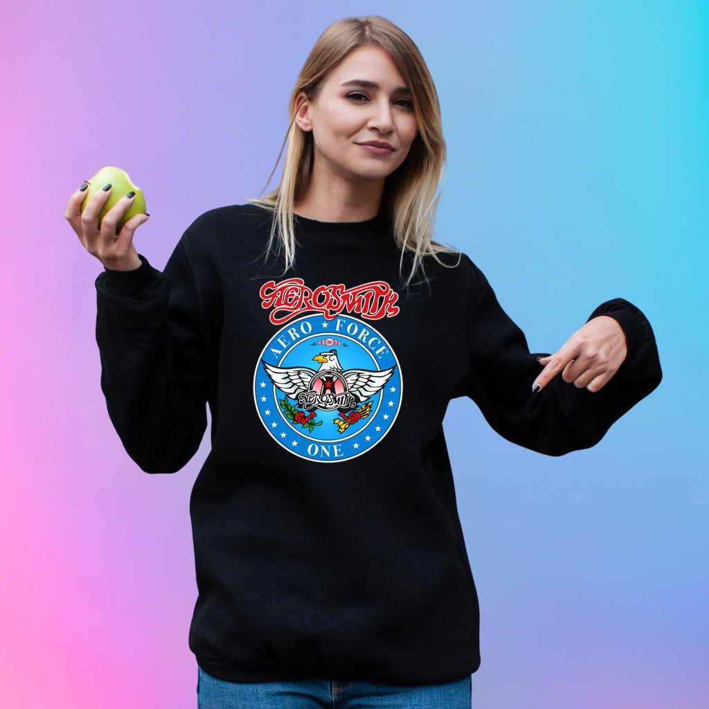 70s Arena Rock Jumper | Aero Force One Sweatshirt | Vintage Rock Music Gift