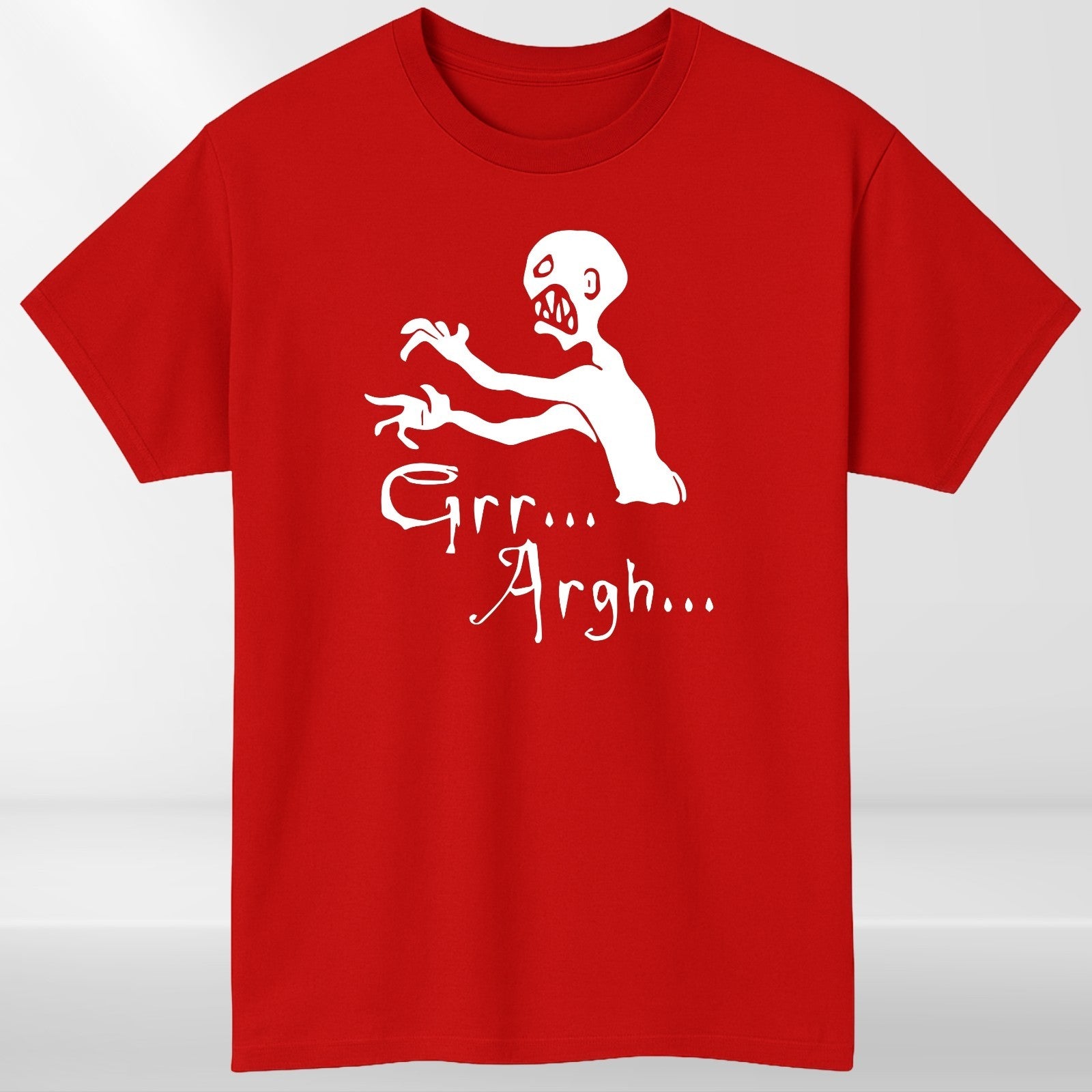Funny Zombie T-Shirt | Grr Argh Tee | Halloween Horror Graphic Shirt | Scary Und