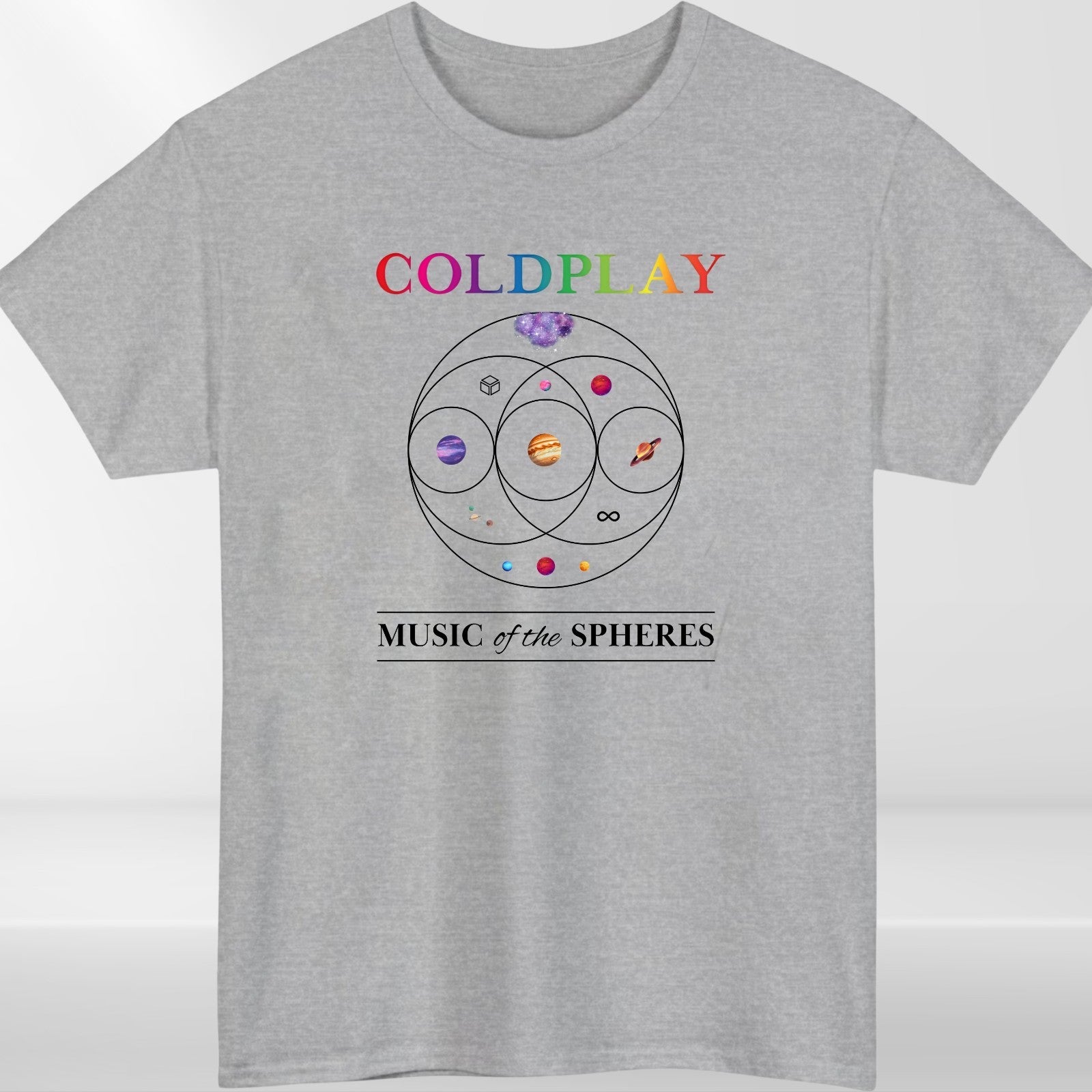 Music of the Spheres Concert T-Shirt Design A product view 3