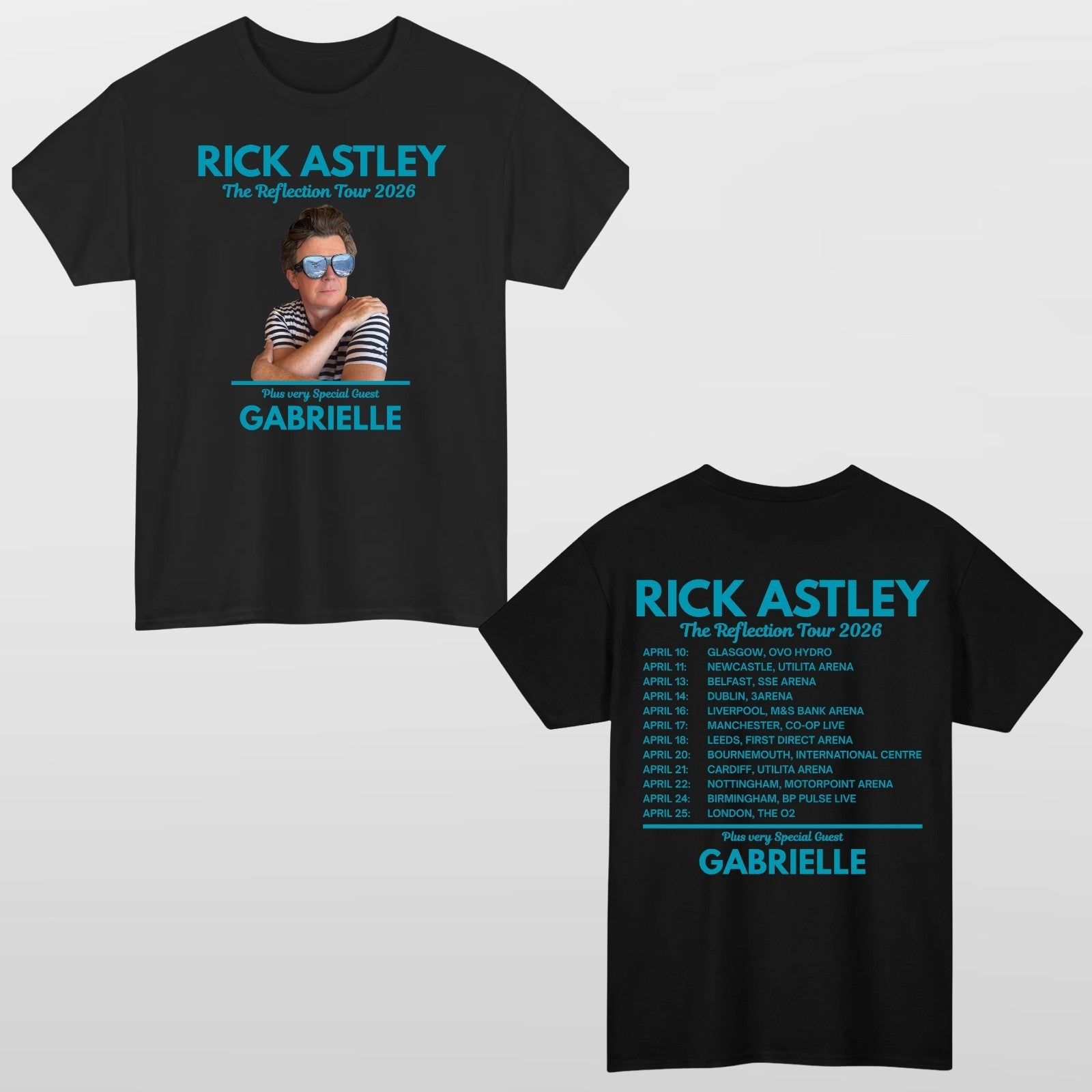 Rick Astley Reflection Tour 2026 T-Shirt – Music Fan Unisex Concert Tee Top