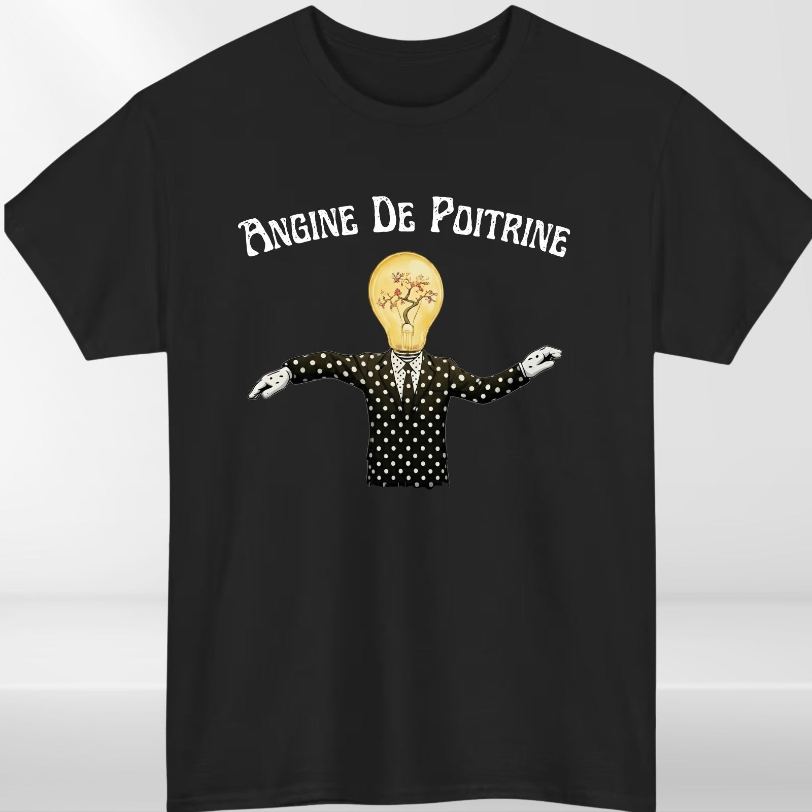 Angine De Poitrine Abstract Art T‑Shirt – Geometric Polka Dot Graphic T Shirt UK