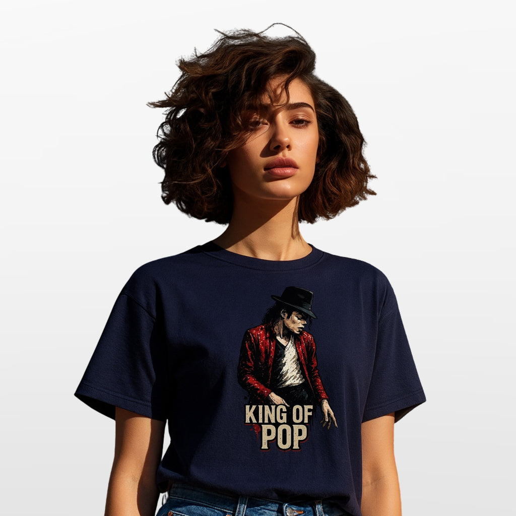 Michael Jackson Inspired King of Pop T-Shirt Music Fan Unisex Graphic Tee UK