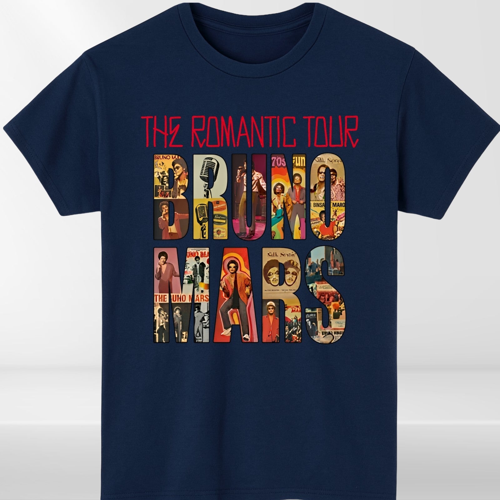 Bruno Mars The Romantic Tour 2026 Concert T Shirt Music Fan Unisex Tee UK