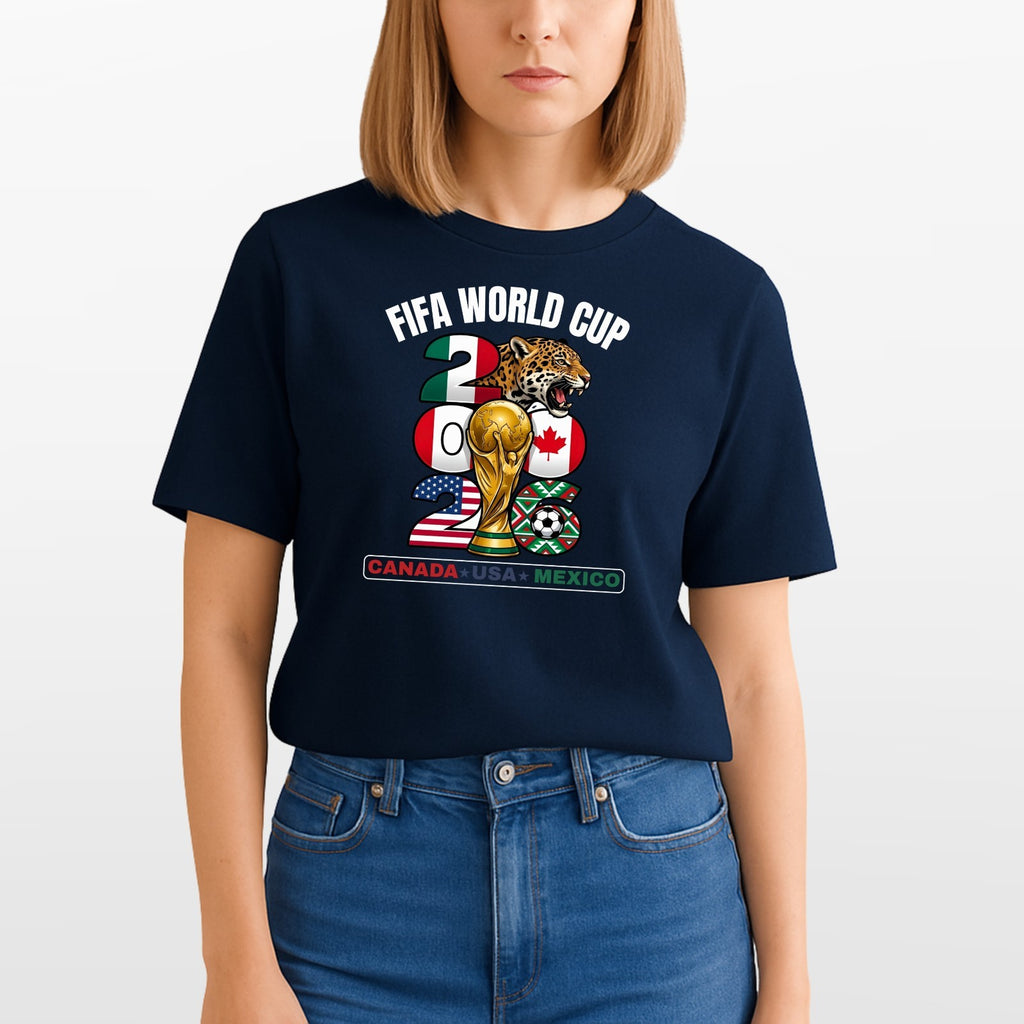 Canada USA Mexico World Cup 2026 T-Shirt - Patriotic Soccer Host Nations Tee