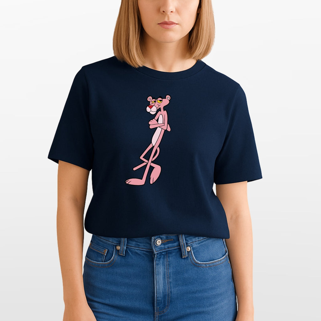 Pink Panther Retro Cartoon T-Shirt Vintage Funny Graphic Unisex Tee Classic Gift